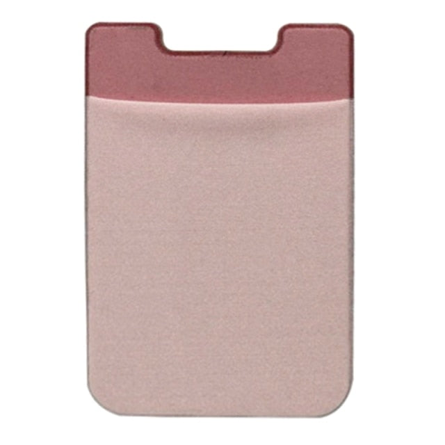 Mobile Phone Credit Card Wallet Holder Pocket Stick-On Adhesive Elastic Tool