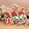 9pcs/box Christmas Car Wooden Pendants Xmas Tree Hanging Ornaments Christmas Decorations for Home Kids Gift Noel Navidad Decor