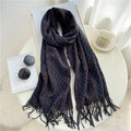 Luxury Plaid Scarf Winter Warm Cashmere Women Long Pashmina Foulard Female Scarves Lady Tassel Shawl Wraps 2021 Design New