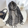 Luxury Plaid Scarf Winter Warm Cashmere Women Long Pashmina Foulard Female Scarves Lady Tassel Shawl Wraps 2021 Design New