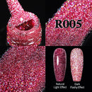 UR SUGAR 7.5ml Pink Reflective Glitter Gel Nail Polish Silver Purple Sequins Soak Off UV Gel Nail Art Manicuring Nail Gel