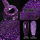 UR SUGAR 7.5ml Pink Reflective Glitter Gel Nail Polish Silver Purple Sequins Soak Off UV Gel Nail Art Manicuring Nail Gel