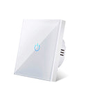 Light Touch Switch Sensor EU Standard Tempered Crystal Glass Panel 4 Color Power 1/2/3 Gang 1 Way 220V Wall Lamp Switches On Off