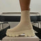 2021 Autumn Winter New Couple Socks Shoes Women Thick-soled Casual Large Size Net Red Knitted Short Boots Women botas de mujer