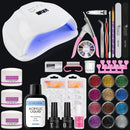 COSCELIA US Warehouse Acrylic Powder Set Nail Tips All For Manicure Tools Brush Nail Kit Professional Set For Nails