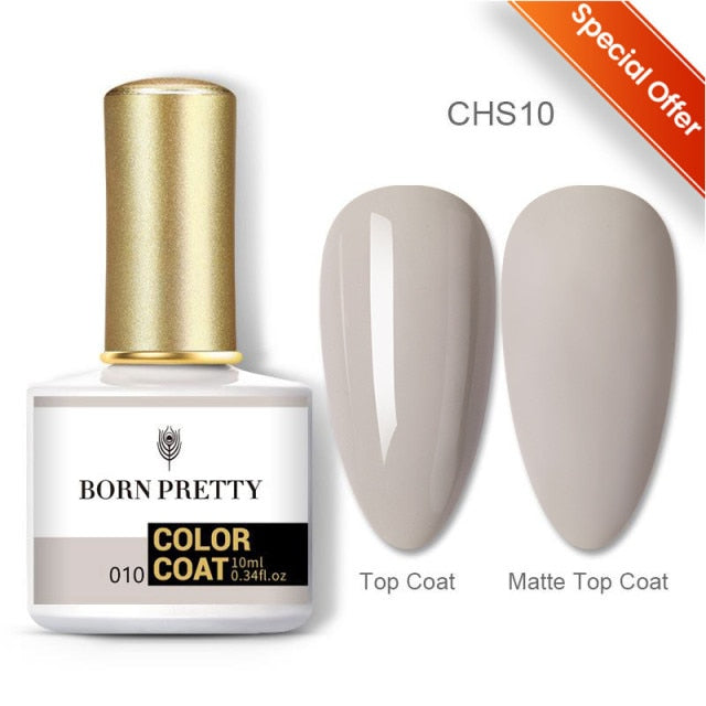 BORN PRETTY 10ml Gel Nail Polish Red Nude Nail Gel Semi Permanent Solid Nail Gel Varnish Soak Off UV Gel for Base Top Coat