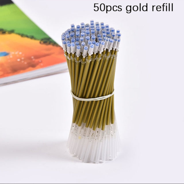 12PCS/lot 0.7mm Paint Marker Permanent Marker Graffiti Metalic Marker Pens Gold Silver White Pen Writting Drawing Art Supplies