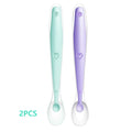 Baby Silicone Soft Spoon Training Feeding Spoons for Children kids  Infants Temperature Sensing