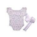 Baby Romper Deep V Backless Newborn Photo Photograph Props Lace Toddler Hollow Bow-knot Design Fotografia Accessories