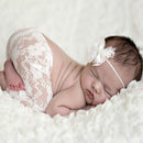 Baby Romper Deep V Backless Newborn Photo Photograph Props Lace Toddler Hollow Bow-knot Design Fotografia Accessories