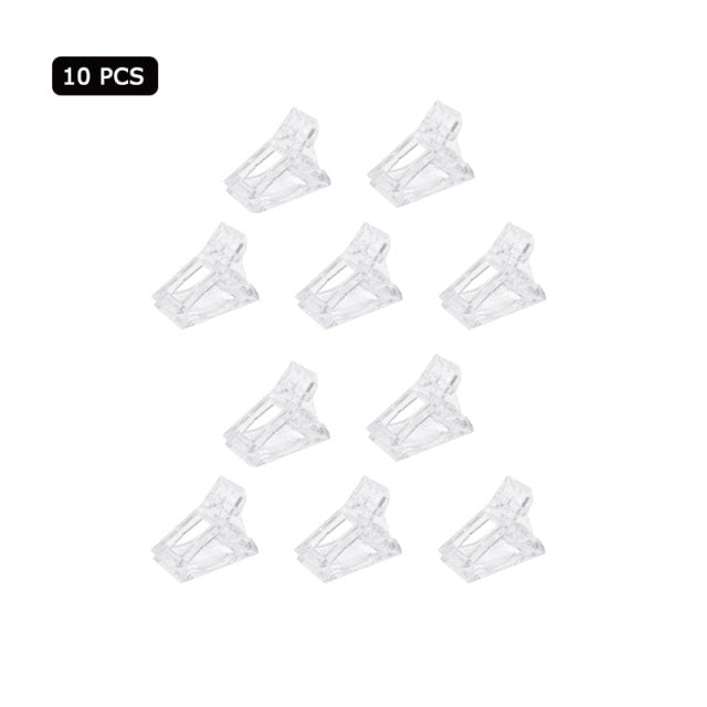 Acrylic Nail Clip Transparent Gel Quick Building Nail Tips Clips Fingernail Extension UV Clamps Manicure Art Builder Tools set