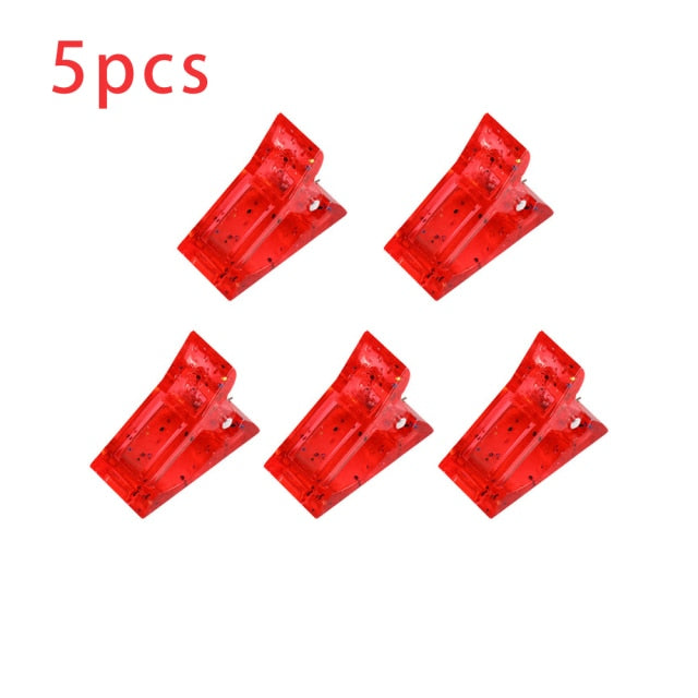 Acrylic Nail Clip Transparent Gel Quick Building Nail Tips Clips Fingernail Extension UV Clamps Manicure Art Builder Tools set