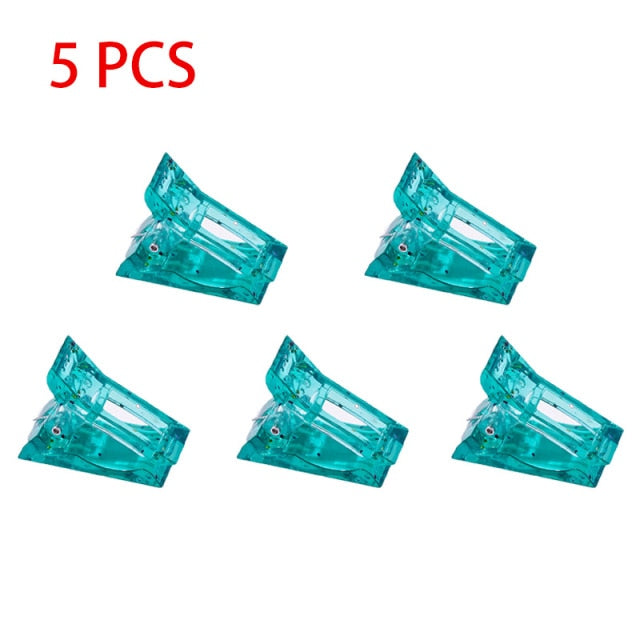 Acrylic Nail Clip Transparent Gel Quick Building Nail Tips Clips Fingernail Extension UV Clamps Manicure Art Builder Tools set