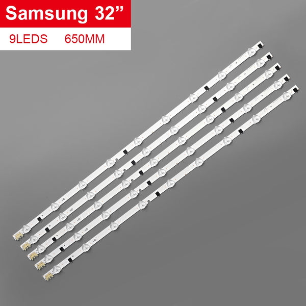 TV LED Bars For Samsung UE32F4000AW UE32F5000AK UE32F5030AW UE32F5300AW UE32F5300AK LED Backlight Strip Kit 9 Lamp Lens 5 Bands