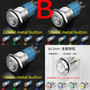 12MM 16MM 19MM 22MM Led Metal Button with Light Waterproof Button Self Reset Inching Self Locking Power Symbol Switch Round 24V