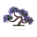 New Artificial Plants Pine Bonsai Small Tree Pot Plants Fake Flowers Potted Ornaments For Home Decoration Hotel Garden Decor