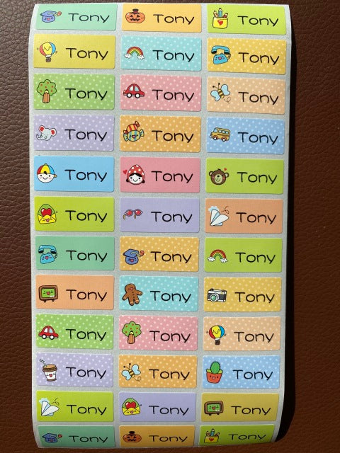 120Pcs S size Name Tag Sticker Customize Stickers Waterproof Personalized Labels Children School Stationery office Water variety