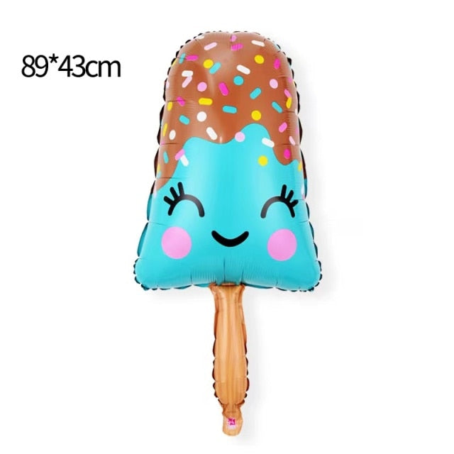 32Inch Donut Digital Foil Balloon Christmas Fruit Ice Cream Helium Balloon Birthday Party Decoration Kids Digital Balloon Showe