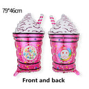 32Inch Donut Digital Foil Balloon Christmas Fruit Ice Cream Helium Balloon Birthday Party Decoration Kids Digital Balloon Showe