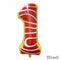 32Inch Donut Digital Foil Balloon Christmas Fruit Ice Cream Helium Balloon Birthday Party Decoration Kids Digital Balloon Showe