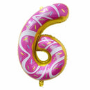 32Inch Donut Digital Foil Balloon Christmas Fruit Ice Cream Helium Balloon Birthday Party Decoration Kids Digital Balloon Showe