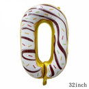 32Inch Donut Digital Foil Balloon Christmas Fruit Ice Cream Helium Balloon Birthday Party Decoration Kids Digital Balloon Showe