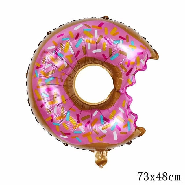 32Inch Donut Digital Foil Balloon Christmas Fruit Ice Cream Helium Balloon Birthday Party Decoration Kids Digital Balloon Showe