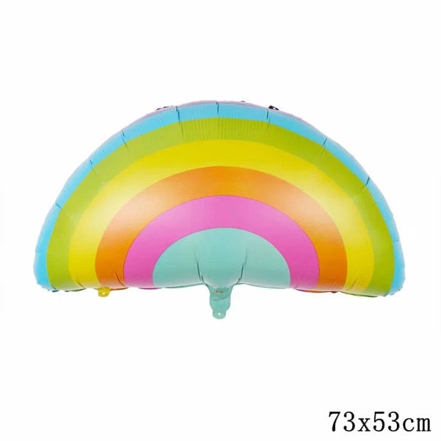 32Inch Donut Digital Foil Balloon Christmas Fruit Ice Cream Helium Balloon Birthday Party Decoration Kids Digital Balloon Showe