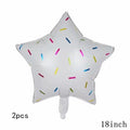 32Inch Donut Digital Foil Balloon Christmas Fruit Ice Cream Helium Balloon Birthday Party Decoration Kids Digital Balloon Showe