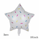 32Inch Donut Digital Foil Balloon Christmas Fruit Ice Cream Helium Balloon Birthday Party Decoration Kids Digital Balloon Showe