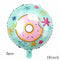 32Inch Donut Digital Foil Balloon Christmas Fruit Ice Cream Helium Balloon Birthday Party Decoration Kids Digital Balloon Showe