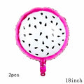 32Inch Donut Digital Foil Balloon Christmas Fruit Ice Cream Helium Balloon Birthday Party Decoration Kids Digital Balloon Showe