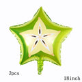 32Inch Donut Digital Foil Balloon Christmas Fruit Ice Cream Helium Balloon Birthday Party Decoration Kids Digital Balloon Showe