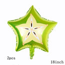 32Inch Donut Digital Foil Balloon Christmas Fruit Ice Cream Helium Balloon Birthday Party Decoration Kids Digital Balloon Showe