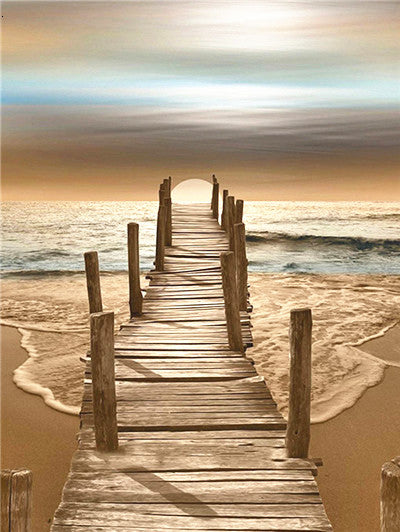 DIY 5D Diamond Painting Landscape Sunset Cross Stitch Kit Full Square Embroidery Scenery Mosaic Art Picture of Rhinestones Decor