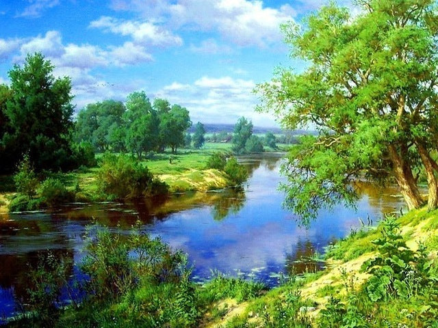 DIY 5D Diamond Painting Landscape Sunset Cross Stitch Kit Full Square Embroidery Scenery Mosaic Art Picture of Rhinestones Decor