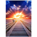 DIY 5D Diamond Painting Landscape Sunset Cross Stitch Kit Full Square Embroidery Scenery Mosaic Art Picture of Rhinestones Decor