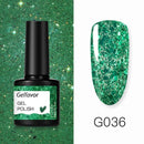 GELFAVOR Gel Nail Polish Glitter 8ML Semi-permanent Varnish Hybrid UV Nail Gel Polish For Manicure Nail Art Design Gel Varnishes