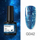 GELFAVOR Gel Nail Polish Glitter 8ML Semi-permanent Varnish Hybrid UV Nail Gel Polish For Manicure Nail Art Design Gel Varnishes