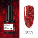 GELFAVOR Gel Nail Polish Glitter 8ML Semi-permanent Varnish Hybrid UV Nail Gel Polish For Manicure Nail Art Design Gel Varnishes