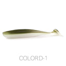 Supercontinent  Soft Lures 50mm 75mm 100mm  Baits Fishing Lure Leurre Shad Double Color Silicone Bait T Tail Wobblers