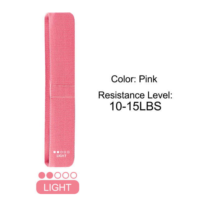 5 Resistance Levels Exercise Resistance Fabric Loop Bands Set Non-Slip Workout Hip Training Band Fitness Equipment for Home Gym