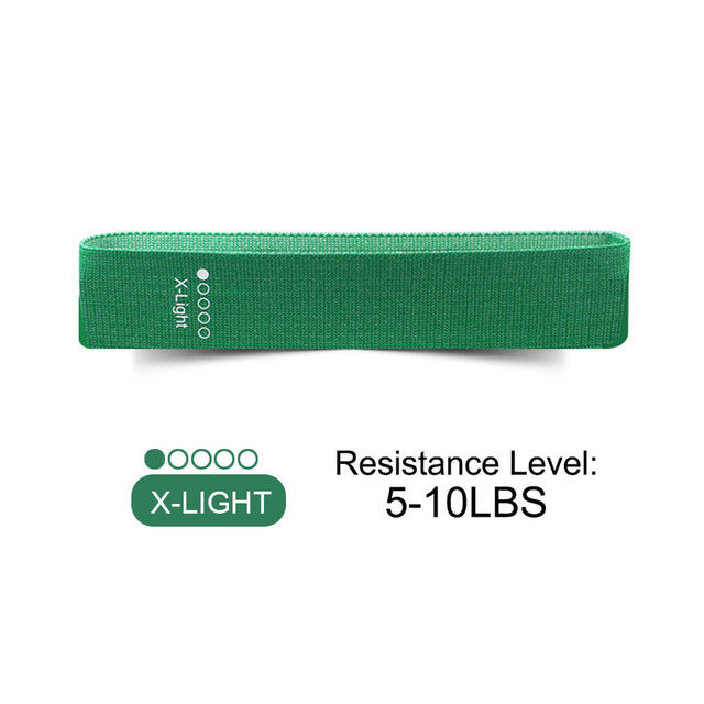 5 Resistance Levels Exercise Resistance Fabric Loop Bands Set Non-Slip Workout Hip Training Band Fitness Equipment for Home Gym
