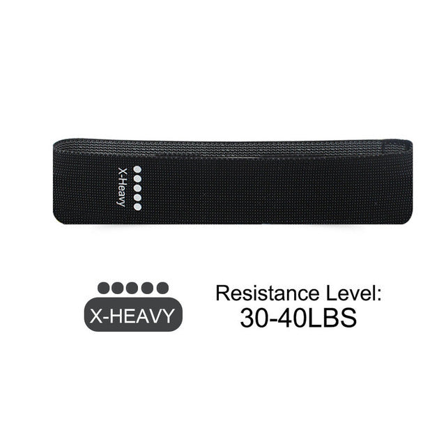 5 Resistance Levels Exercise Resistance Fabric Loop Bands Set Non-Slip Workout Hip Training Band Fitness Equipment for Home Gym