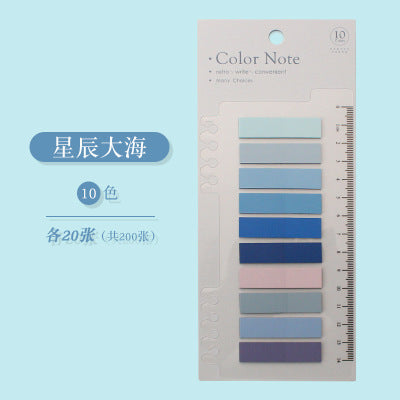 200 Sheets Solid Color N Times Sticky Key Points Index Note Post Sticker Bookmark To Do List Labels Sticky Notes Stationery