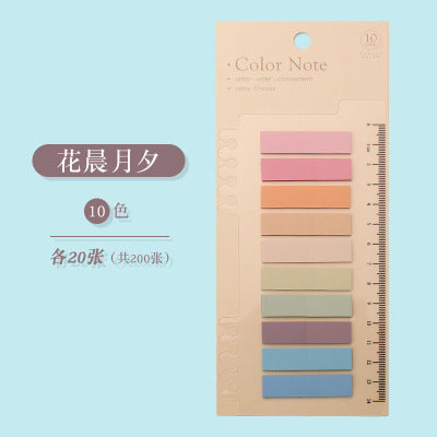 200 Sheets Solid Color N Times Sticky Key Points Index Note Post Sticker Bookmark To Do List Labels Sticky Notes Stationery