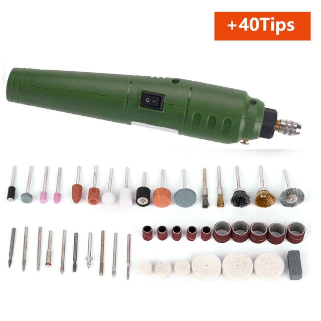 Electric Drill Dremel Grinder Engraver Pen Grinder Mini Drill Electric Rotary Tool Grinding Machine Dremel 100pcs Accessories