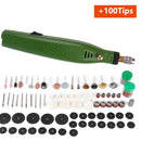 Electric Drill Dremel Grinder Engraver Pen Grinder Mini Drill Electric Rotary Tool Grinding Machine Dremel 100pcs Accessories