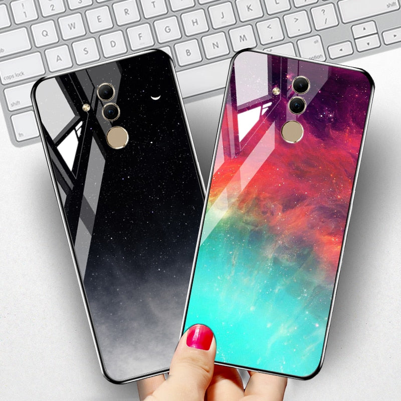 Case For Huawei Mate 20 Lite Cases on Huawei P30 Lite P40 P20 P50 Pro Mate 40 Pro 10 Lite Tempered Glass Protective Cover Fundas