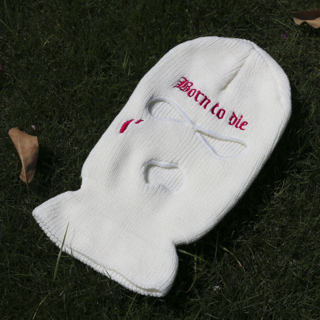 Neon Balaclava Three-hole Ski Mask Tactical Mask Full Face Mask Winter Hat Halloween Party Mask Limited Embroidery